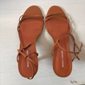 Marc Fisher Women's Orange Strappy Sandals